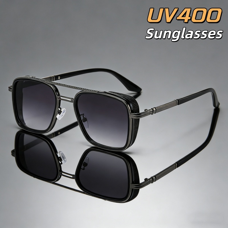 Men'S Fashion Glasses 2026 - نظارات شمسية رجالية بتصميم بيضاوي كلاسيكي،