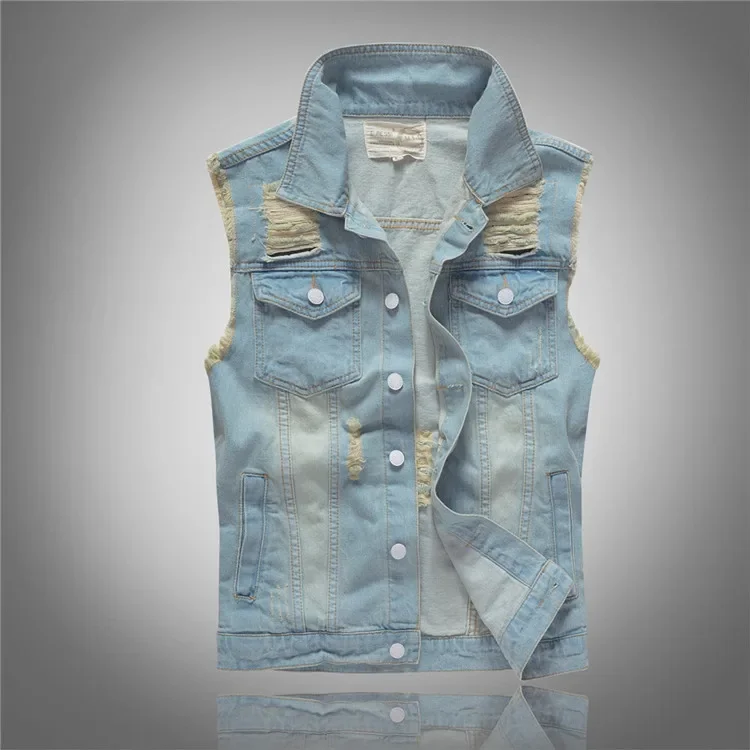 Men'S Fashion Vest With Jeans - LIBIELIY ربيع الخريف موضة جديدة للرجال