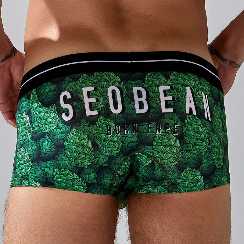 Men'S Fashion Underwear Brands - الملاكمين الرجالية الجديدة العلامة التجارية المطبوعة