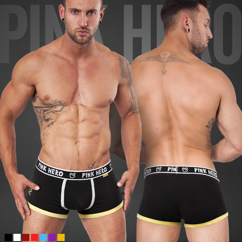Men'S Fashion Underwear Brands - Pink Hero-شورت بوكسر رجالي ، ملابس