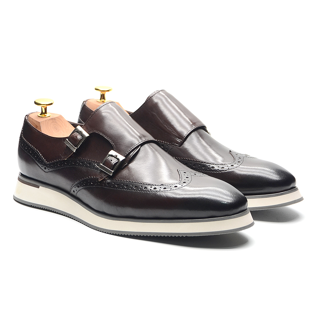 Oxford Shoes Brogue - أحذية رجالية فاخرة أوروبية من الجلد