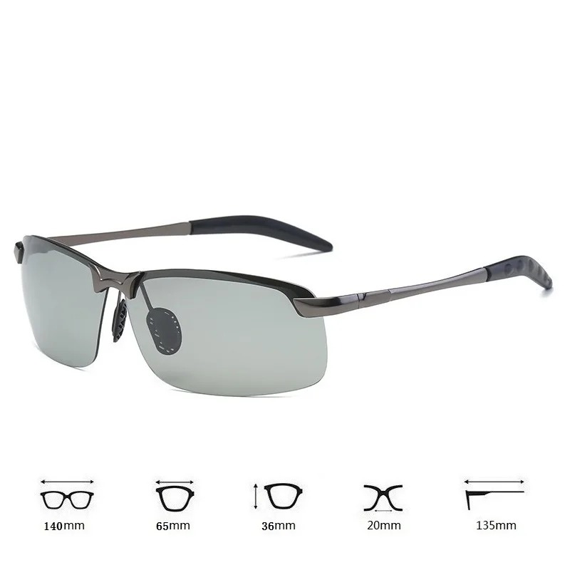 Men'S Fashion Glasses - نظارات شمسية رجالية مستقطبة ومتغيرة اللون
