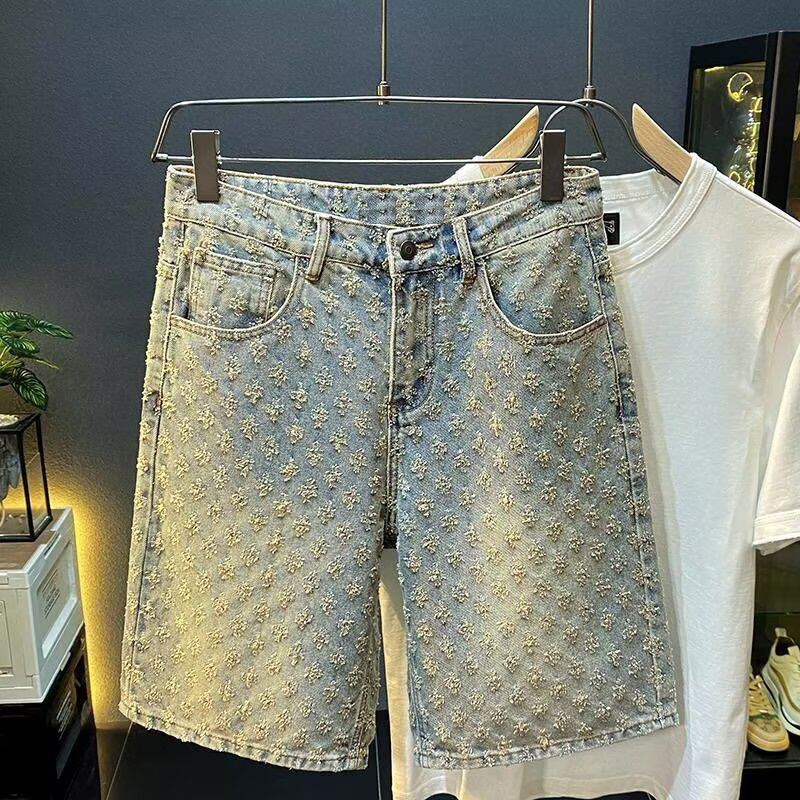 Men'S Fashion Jeans 2025 - شورت رجالي جديد لصيف 2025، بتصميم