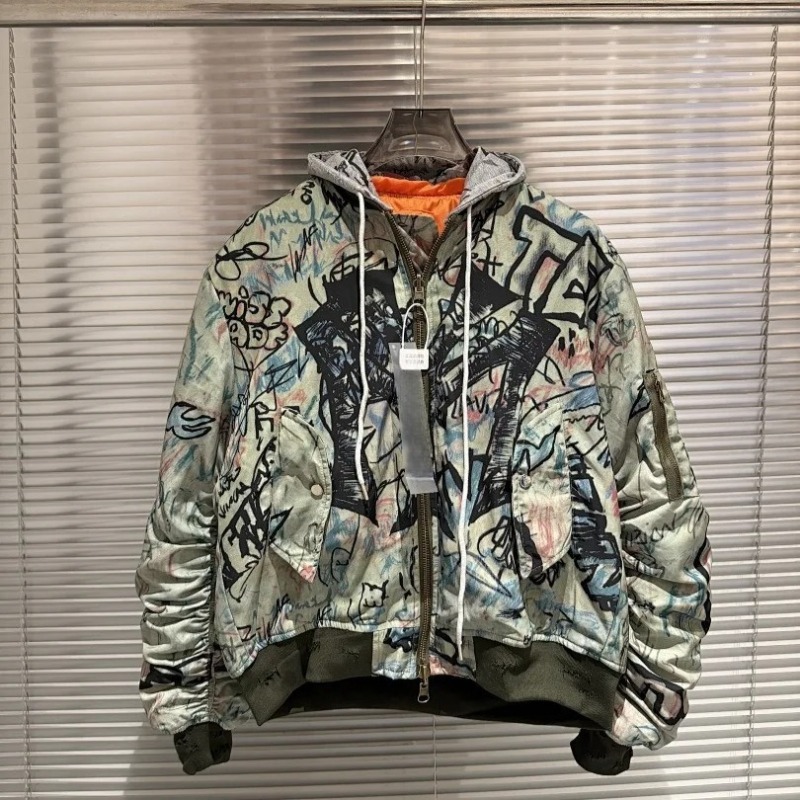 Bomber Jacket Men - جاكيت طيار 26 SS بتصميم فن