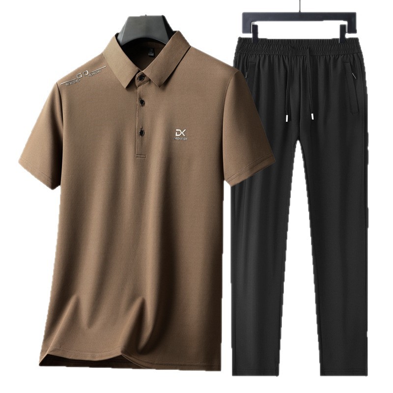 Men'S Fashion Course - طقم رياضي كاجوال للرجال من قطعتين،