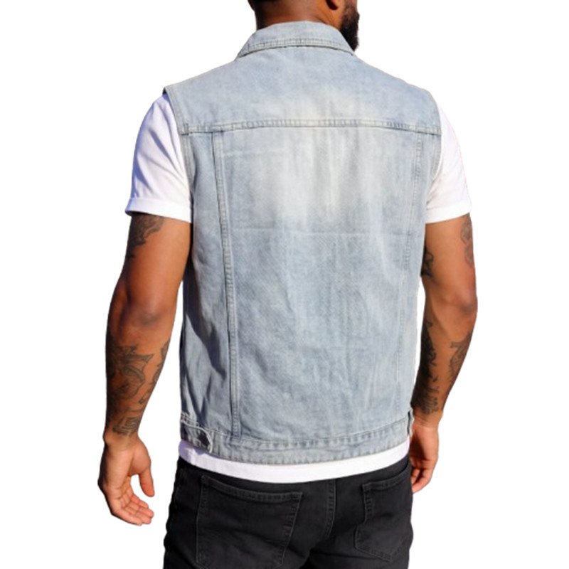 Men'S Fashion Vest With Jeans - سترات جينز رجالية للربيع والصيف، سترات