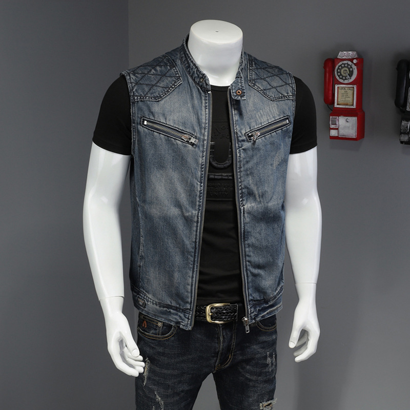Men'S Fashion Vest With Jeans - سترات دينم للرجال لعام 2026 سترات