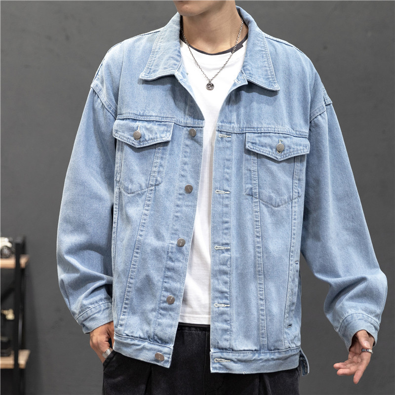 جديد الدينيم سترة الرجال خمر ج - مراجعة Bomber Jacket Men وسعره