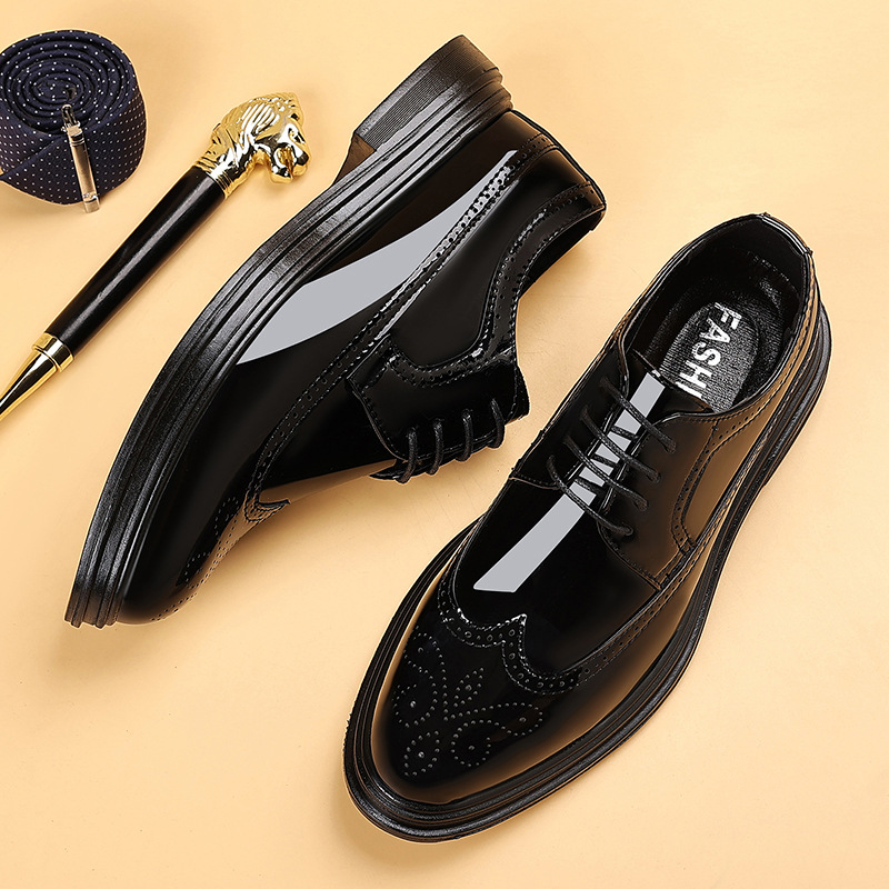 أحذية رجالية رسمية من الجلد ال - مراجعة Oxford Shoes Brogue وسعره