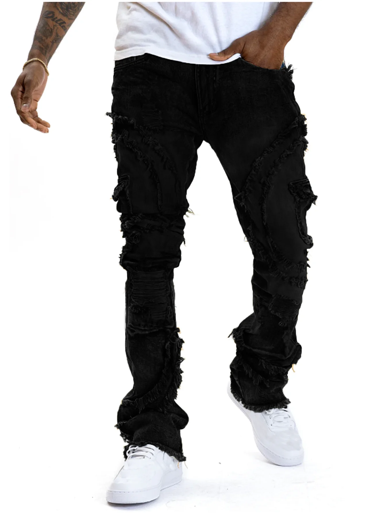 جينز رجالي جديد ممزق مكدس لعام - مراجعة Men'S Fashion Jeans 2025 وسعره