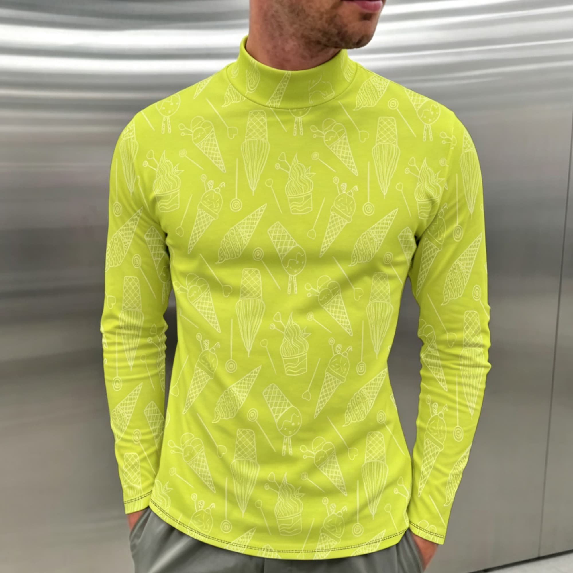 قميص رجالي مبتكر بطبعة رسومات  - مراجعة Mens Fashion Streetwear وسعره