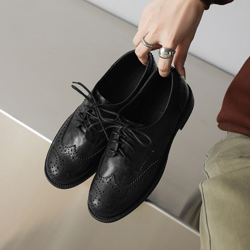 حذاء EAGSITY من جلد البقر البن - مراجعة Oxford Shoes Brogue وسعره