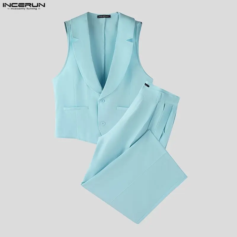 طقم رجالي من INCERUN بلون موحد - مراجعة Mens Fashion Streetwear وسعره