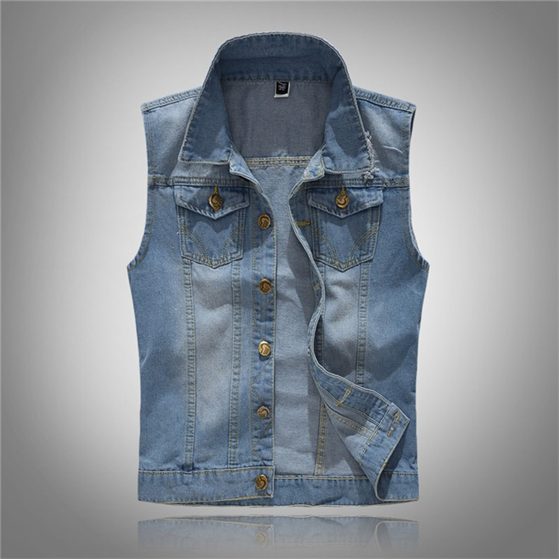 ممزق الدينيم صدرية الرجال الكو - مراجعة Men'S Fashion Vest With Jeans وسعره