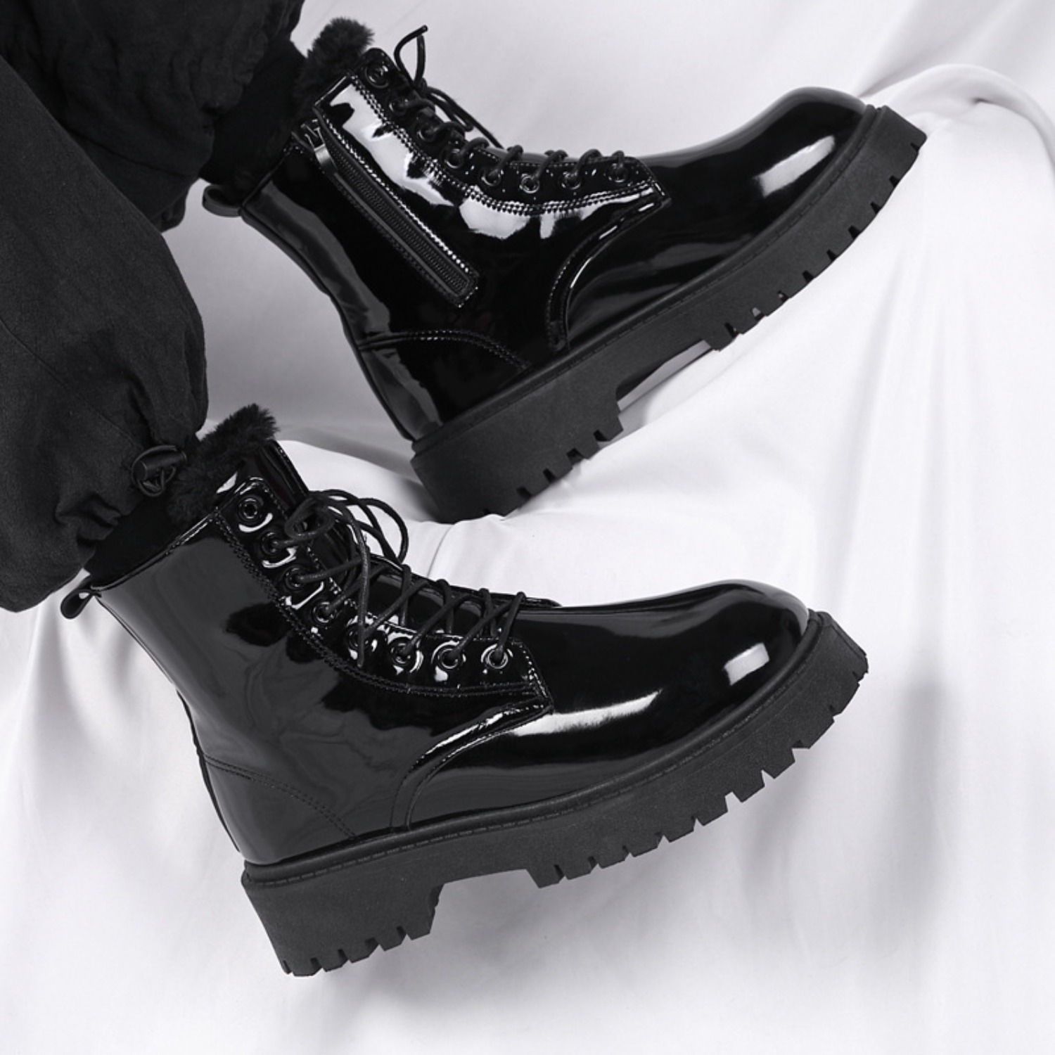 أحذية رجالية دافئة مبطنة بالفر - مراجعة Men'S Fashion Online وسعره