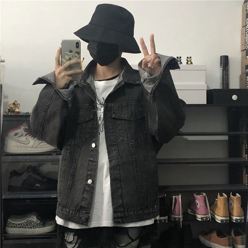 جاكيت جينز رجالي عصري بتصميم ه - مراجعة Denim Jacket Vintage وسعره