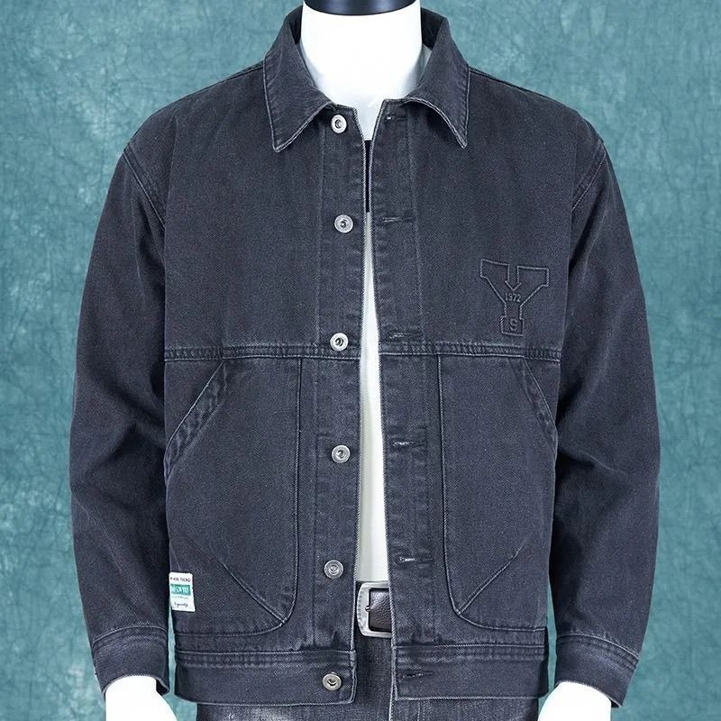 جاكيت جينز رجالي بقصة ضيقة وتص - مراجعة Denim Jacket Vintage وسعره