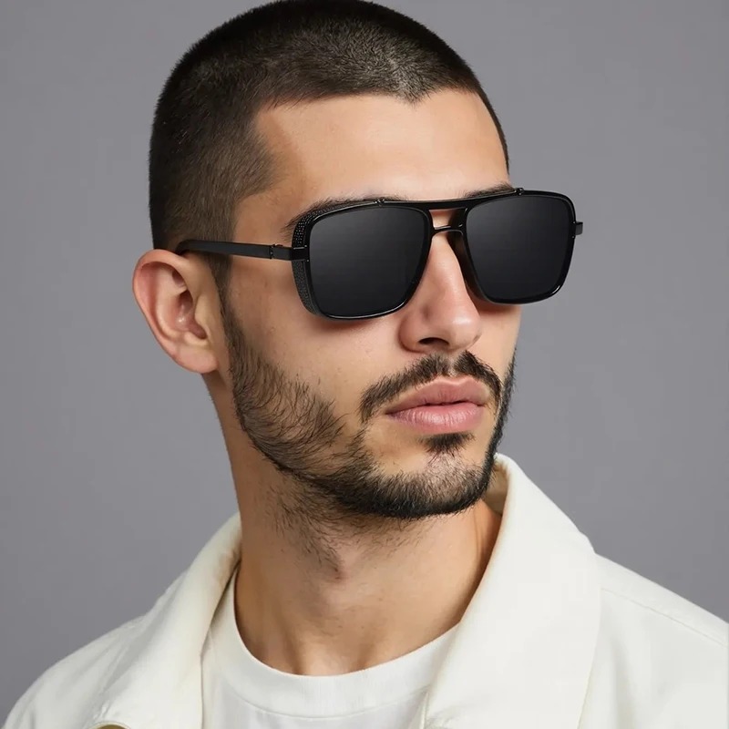 نظارات شمسية رجالية فاخرة مستط - مراجعة Men'S Fashion Glasses وسعره