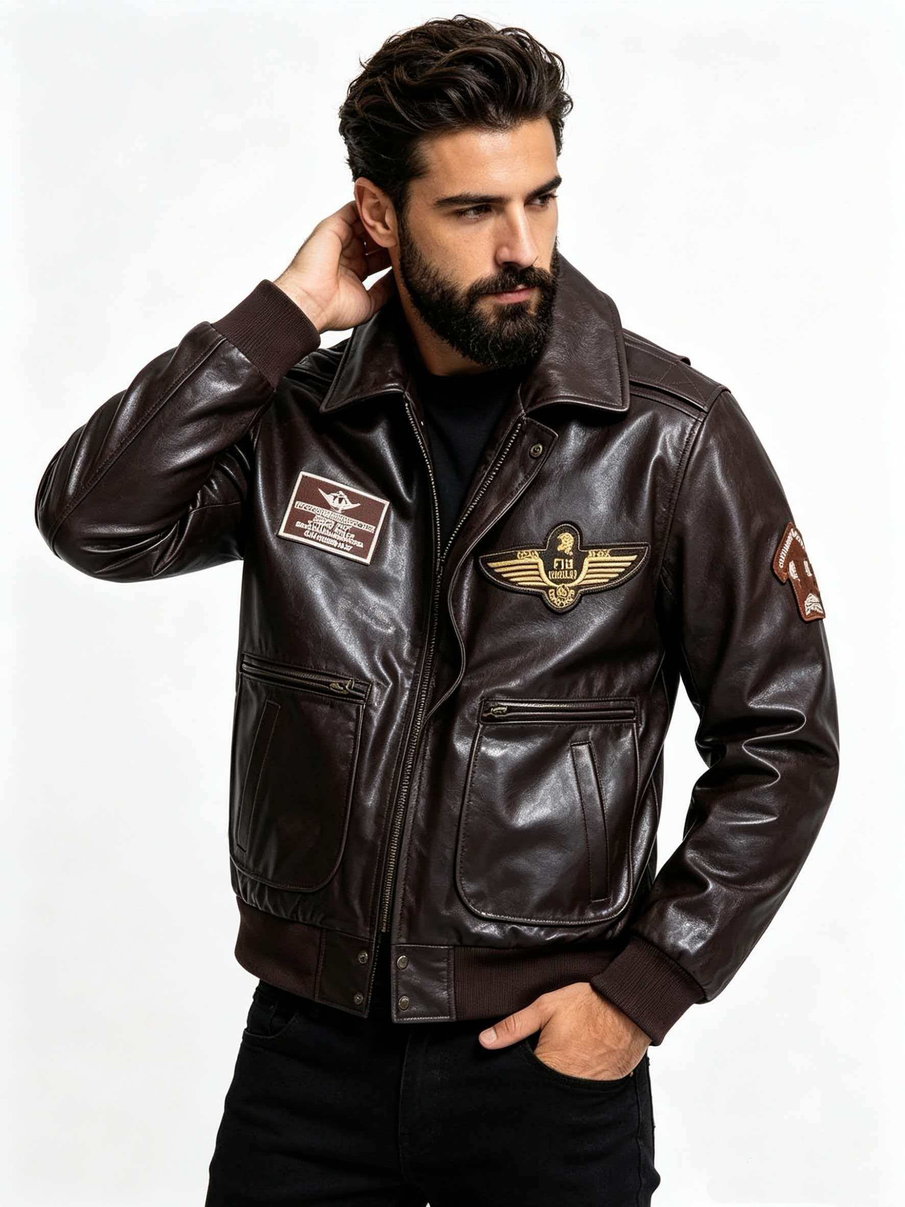 سترة طيران عسكرية للرجال من ال - مراجعة Bomber Jacket Men وسعره