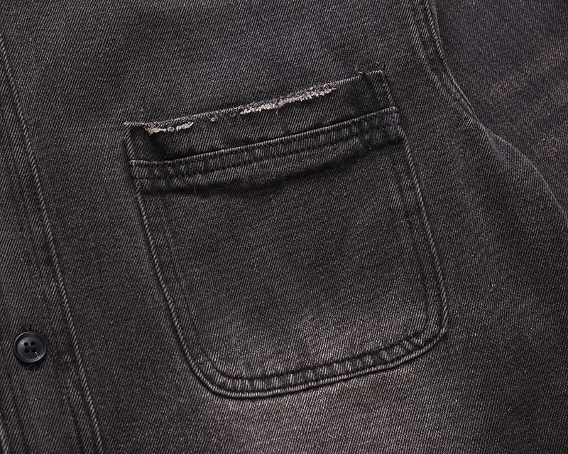 جاكيت جينز رجالي ممزق بتصميم ع - مراجعة Denim Jacket Vintage وسعره