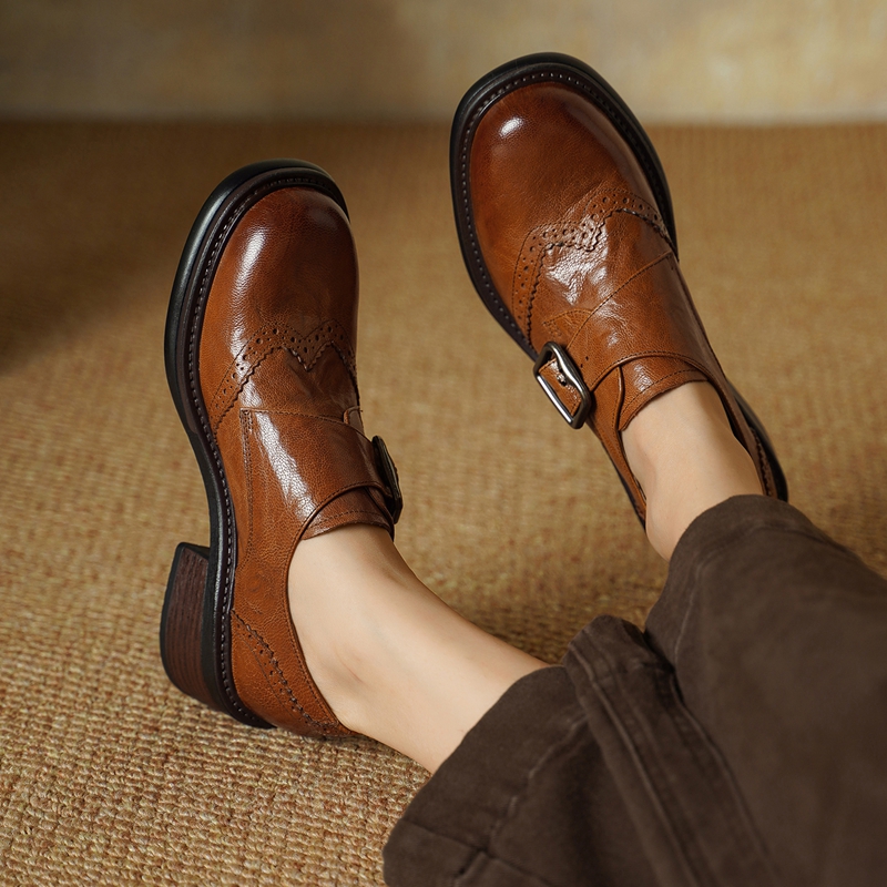 أحذية أكسفورد نسائية جديدة لعا - مراجعة Oxford Shoes Brogue وسعره