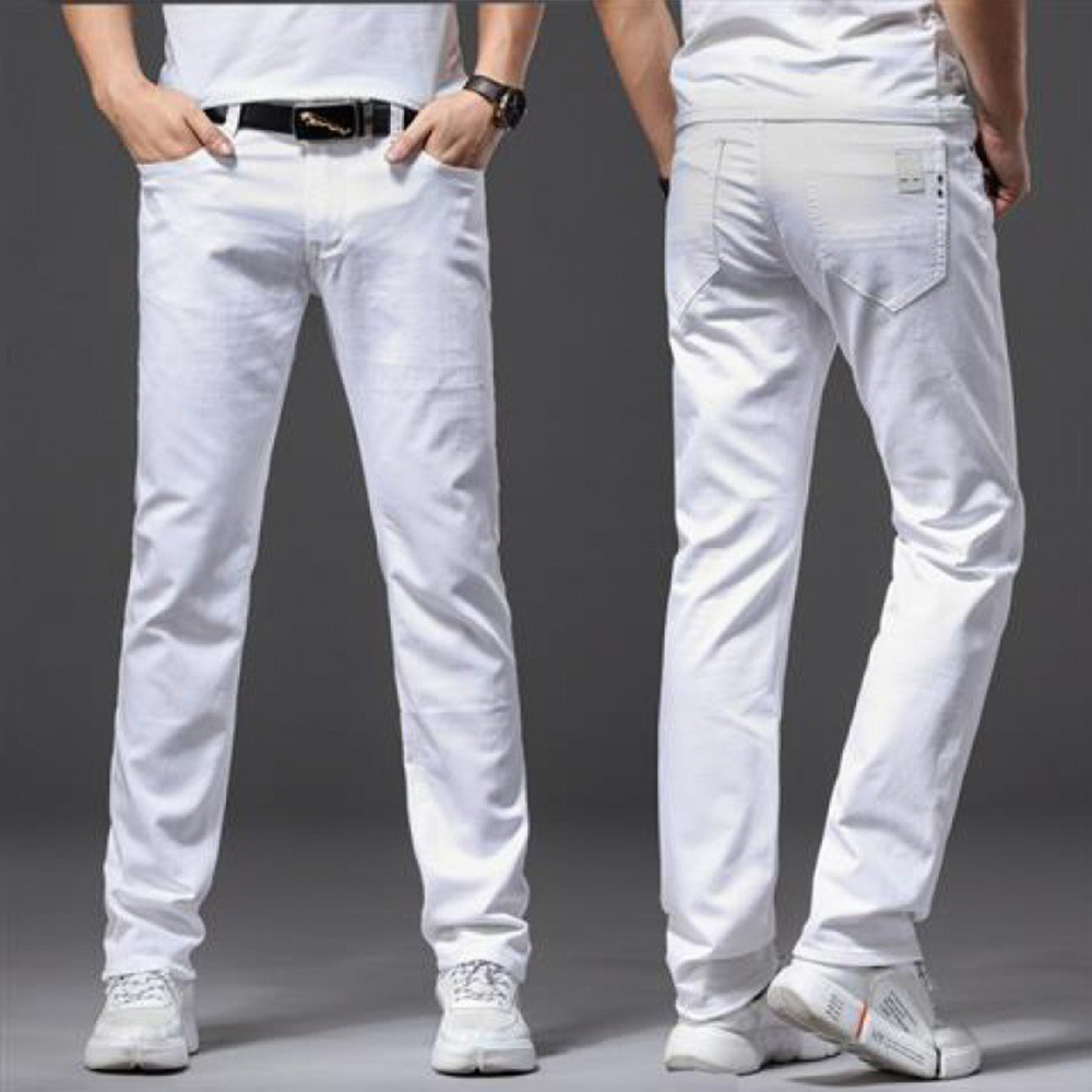 الرجال الجينز الأبيض مرونة مست - مراجعة Men'S Fashion For 70 Year Old وسعره