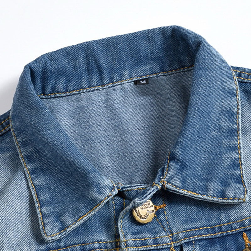 سترة رجالية من الدنيم باللون ا - مراجعة Men'S Fashion Vest With Jeans وسعره