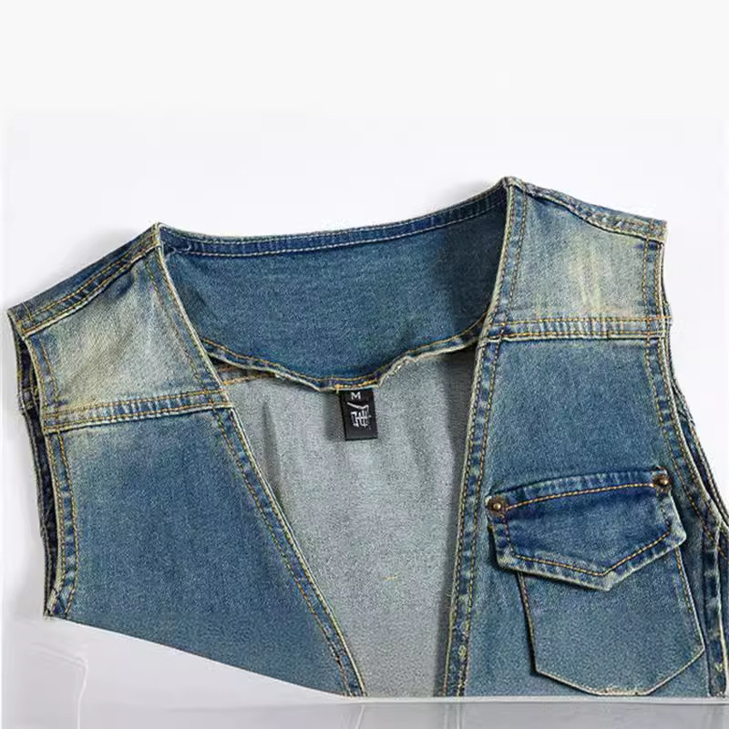ربيع الخريف جديد أزياء الرجال  - مراجعة Men'S Fashion Vest With Jeans وسعره