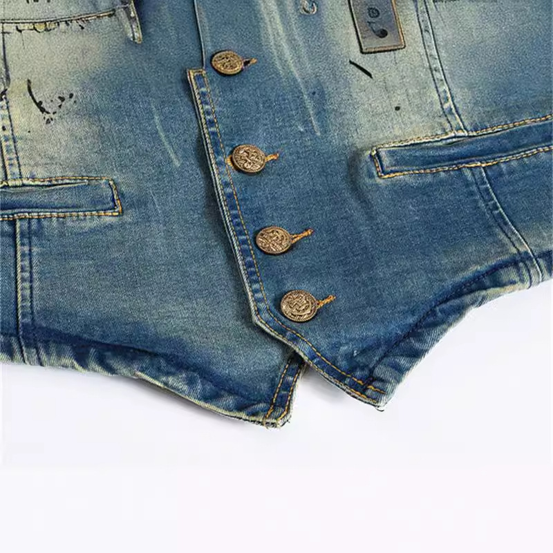 ربيع الخريف جديد أزياء الرجال  - مراجعة Men'S Fashion Vest With Jeans وسعره