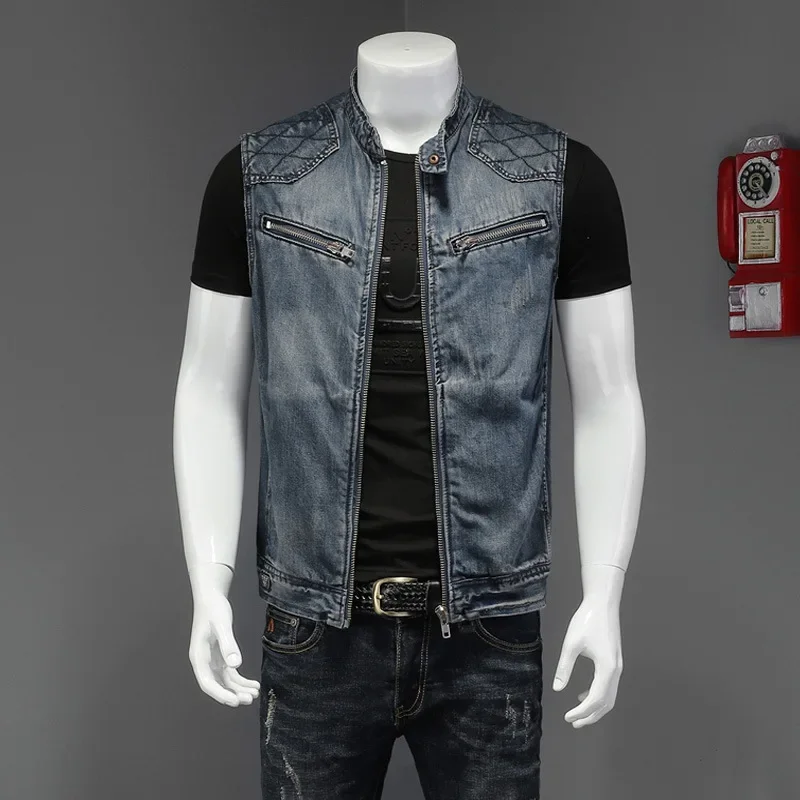 البوب ربيع الخريف موضة جديدة ل - مراجعة Men'S Fashion Vest With Jeans وسعره