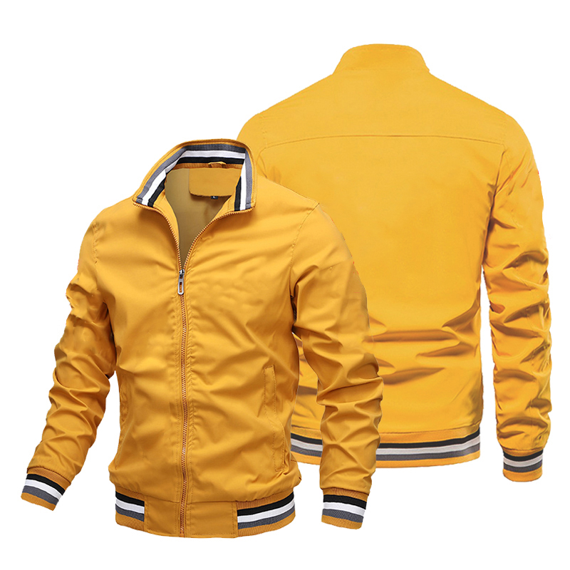 جاكيت رجالي جديد للخريف والشتا - مراجعة Bomber Jacket Men وسعره