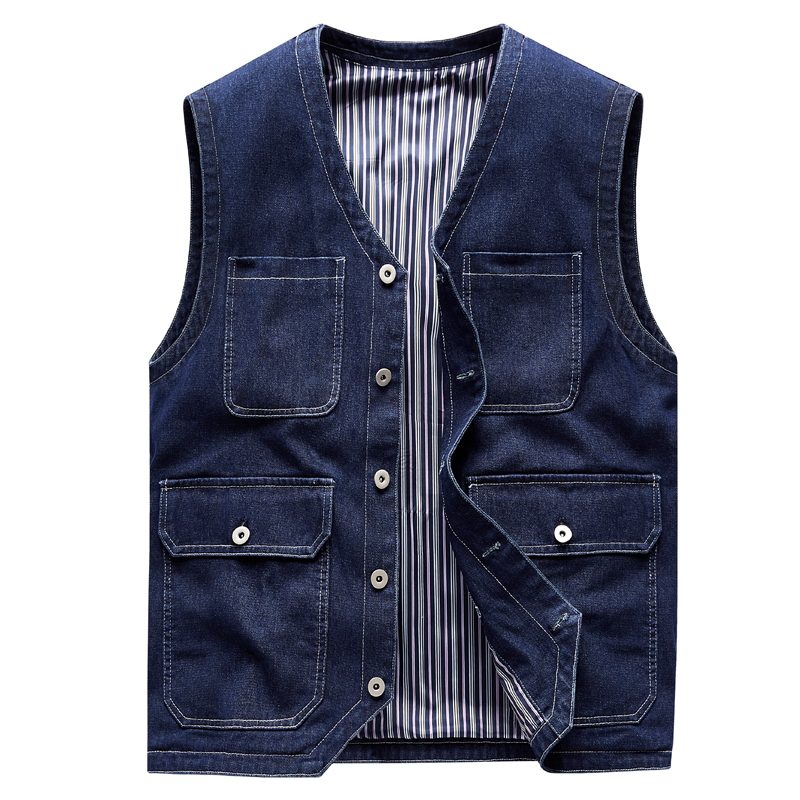 سترة جينز رجالية بدون أكمام مت - مراجعة Men'S Fashion Vest With Jeans وسعره