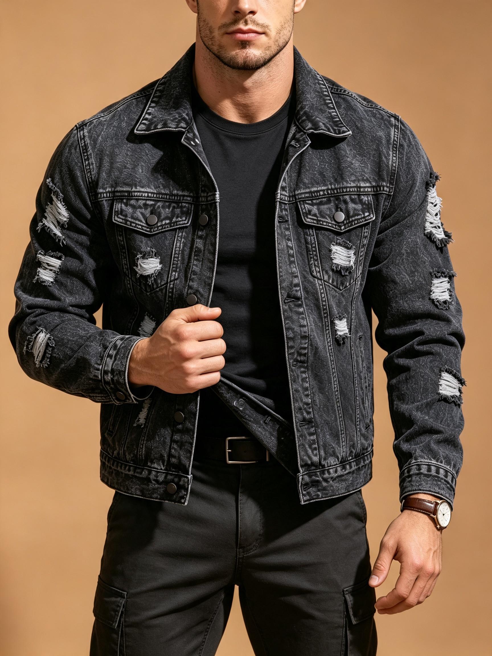 معطف دنيم كلاسيكي بتصميم Y2K ل - مراجعة Denim Jacket Vintage وسعره