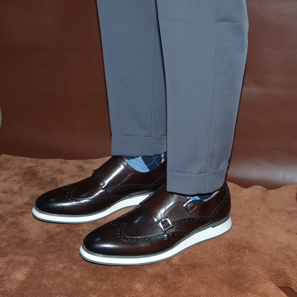 أحذية رجالية فاخرة أوروبية من  - مراجعة Oxford Shoes Brogue وسعره