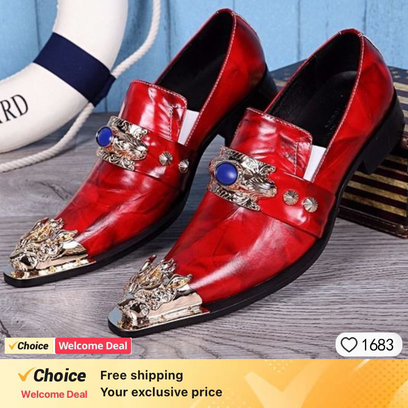 أحذية رجالية على الطراز الإيطا - مراجعة Oxford Shoes Brogue وسعره