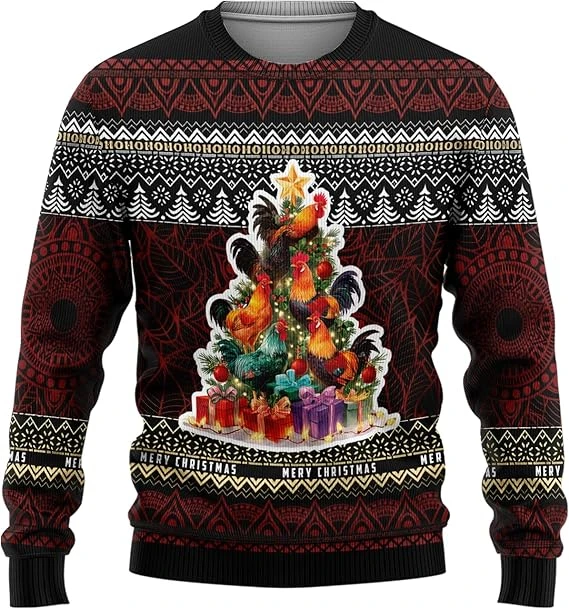 سترة رجالي بتصميم ثلاثي الأبعا - مراجعة Mens Xmas Fashion وسعره