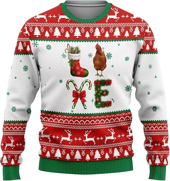 سترة رجالي بتصميم ثلاثي الأبعا - مراجعة Mens Xmas Fashion وسعره