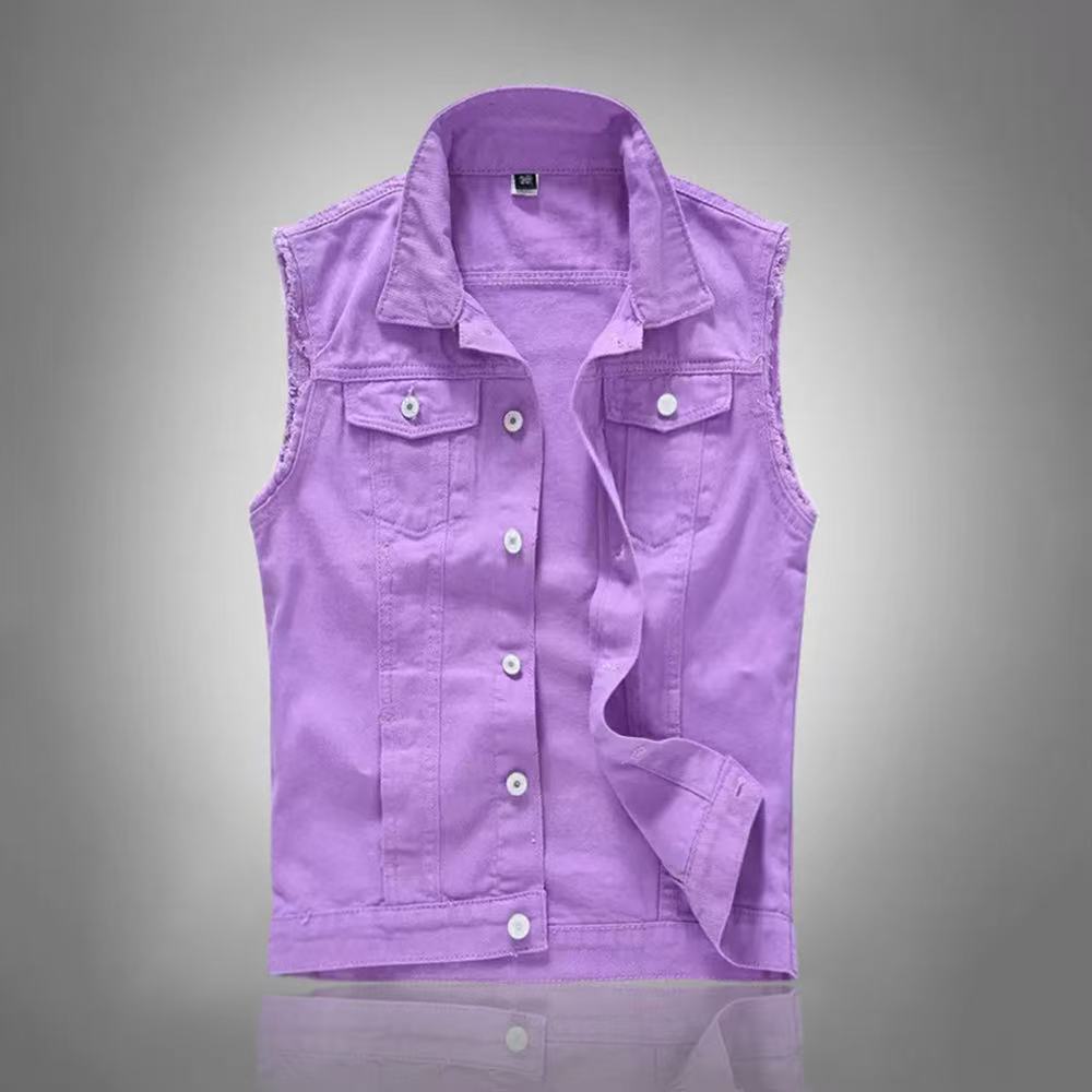 سترات جينز رجالية عصرية جديدة  - مراجعة Men'S Fashion Vest With Jeans وسعره