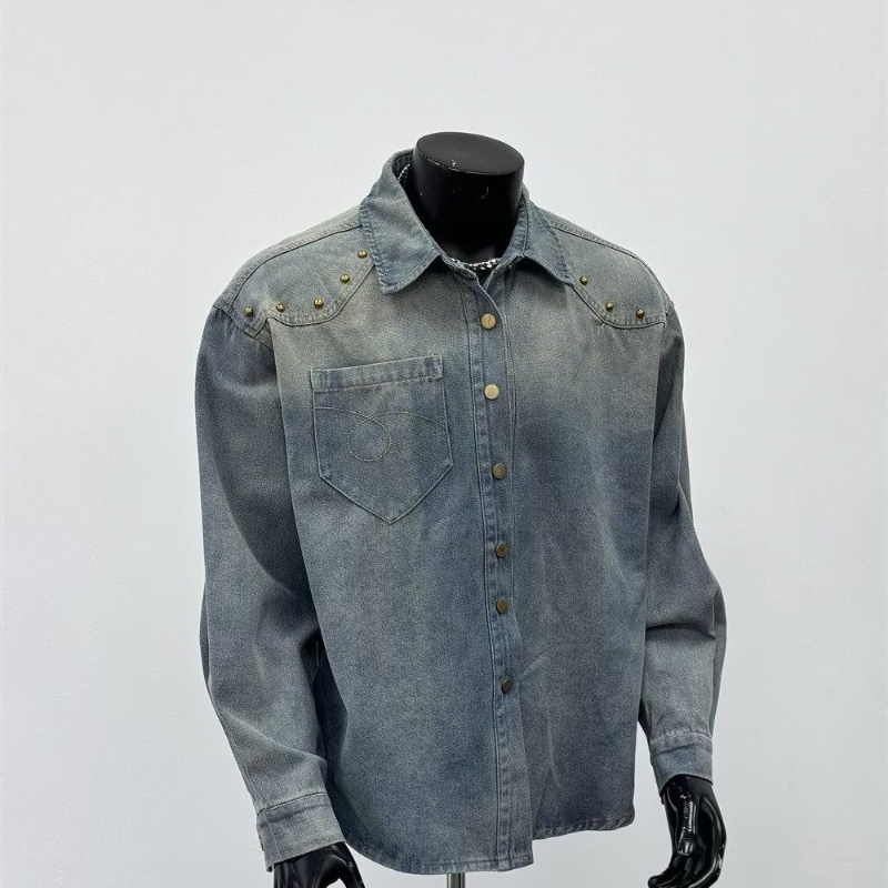 قميص دينيم رجالي جديد لربيع وخ - مراجعة Denim Jacket Vintage وسعره