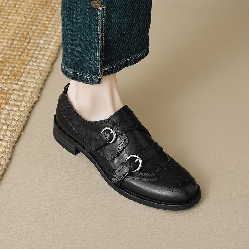 EAGSITY جلد البقر النمط البريط - مراجعة Oxford Shoes Brogue وسعره
