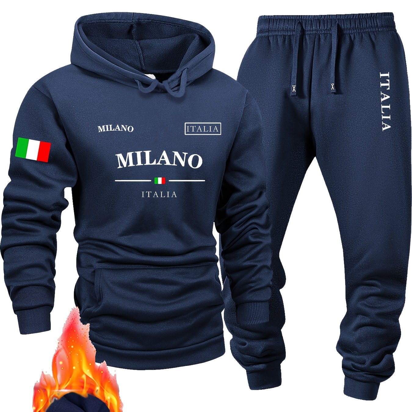 طقم هوديي رياضي عصري ربيعي جدي - مراجعة Milan Men'S Fashion وسعره