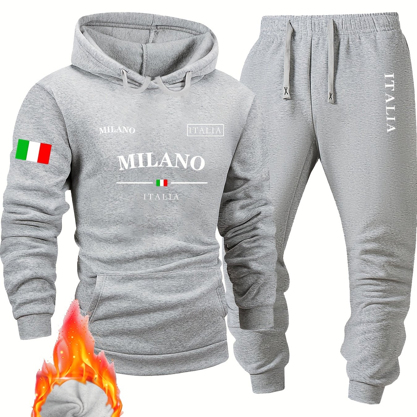 طقم هوديي رياضي عصري ربيعي جدي - مراجعة Milan Men'S Fashion وسعره