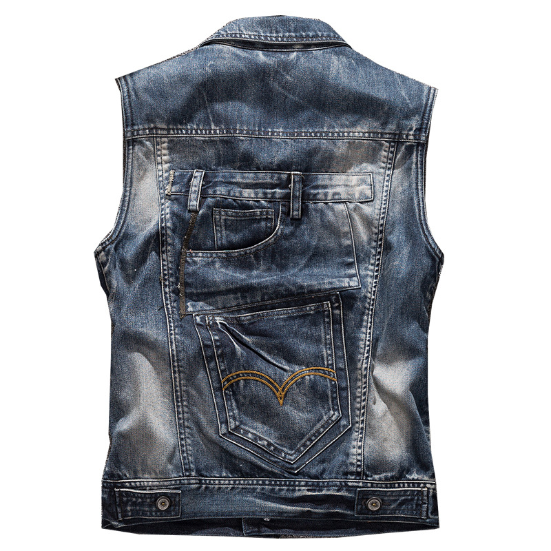 سترة جينز عصرية للدراجات النار - مراجعة Men'S Fashion Vest With Jeans وسعره