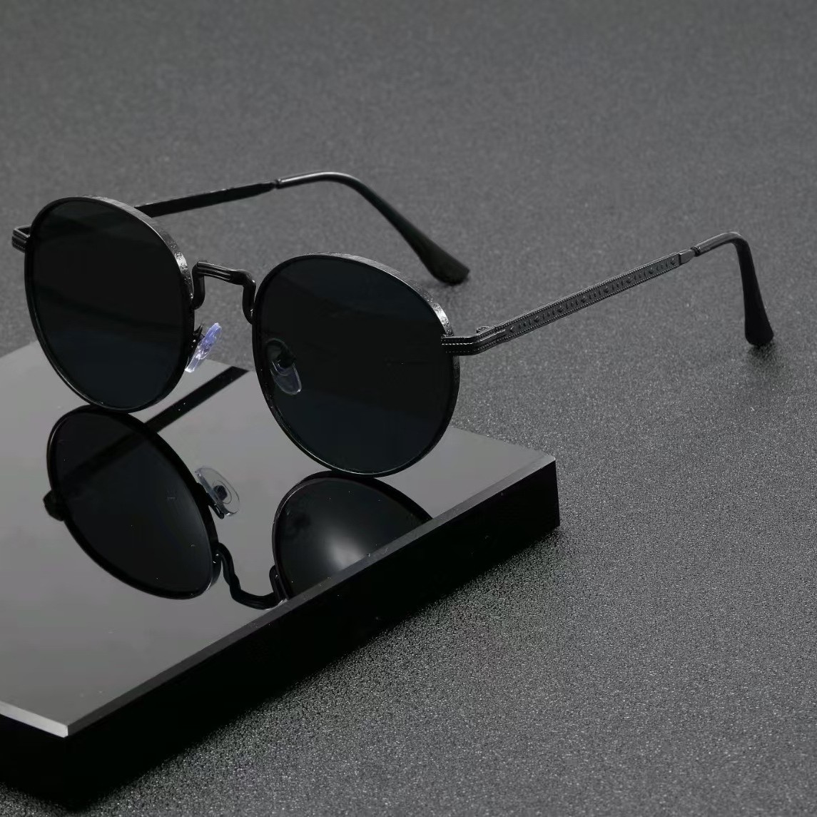 نظارات شمسية كلاسيكية دائرية ا - مراجعة Men'S Fashion Glasses وسعره