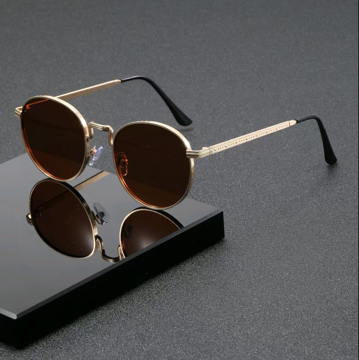 نظارات شمسية كلاسيكية دائرية ا - مراجعة Men'S Fashion Glasses وسعره