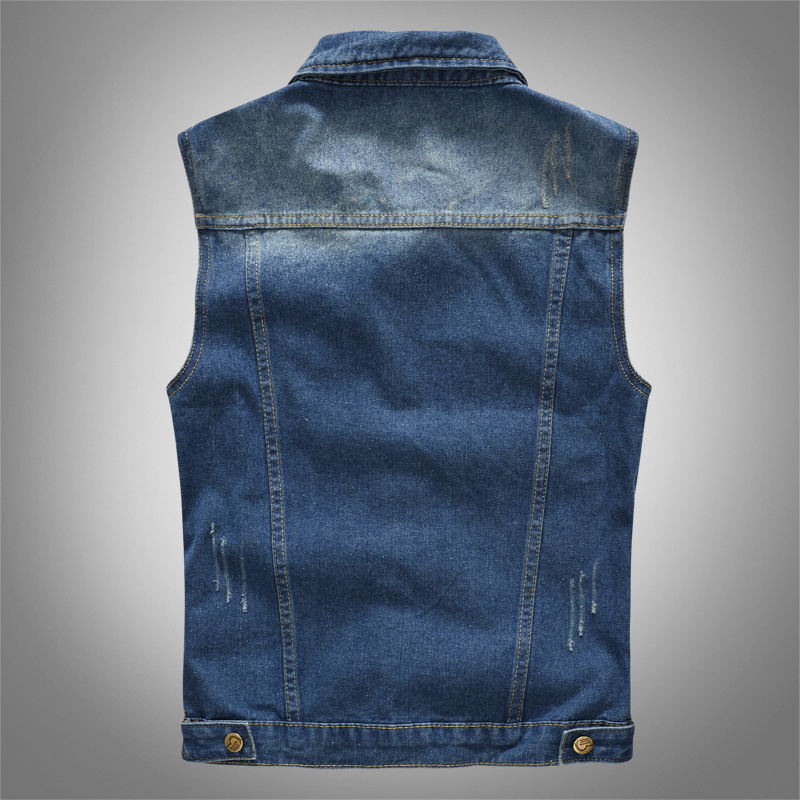 سترات جينز رجالية للربيع والصي - مراجعة Men'S Fashion Vest With Jeans وسعره