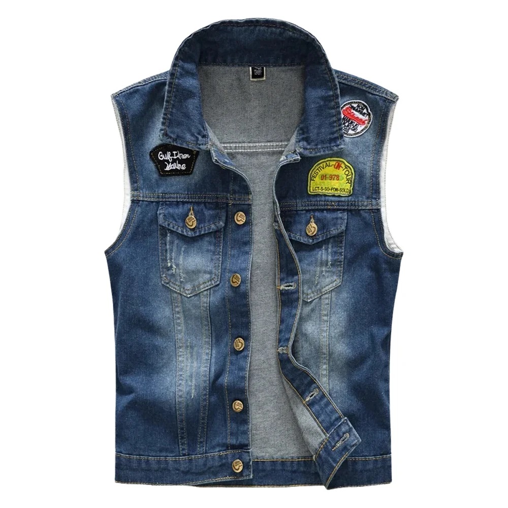 سترات جينز رجالية للربيع والصي - مراجعة Men'S Fashion Vest With Jeans وسعره