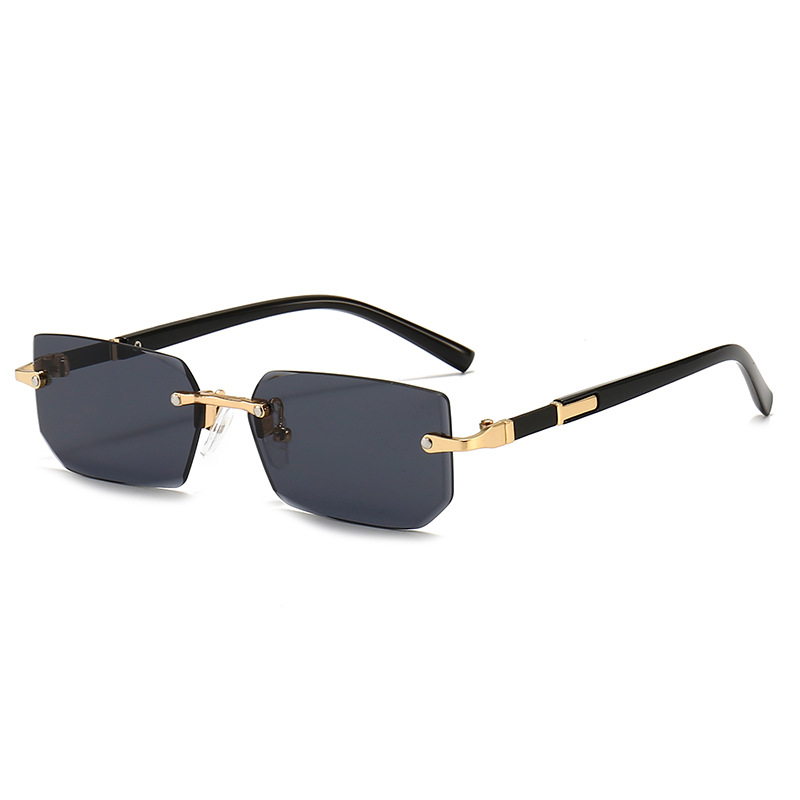 نظارات شمسية مستطيلة بدون إطار - مراجعة Men'S Fashion Glasses وسعره
