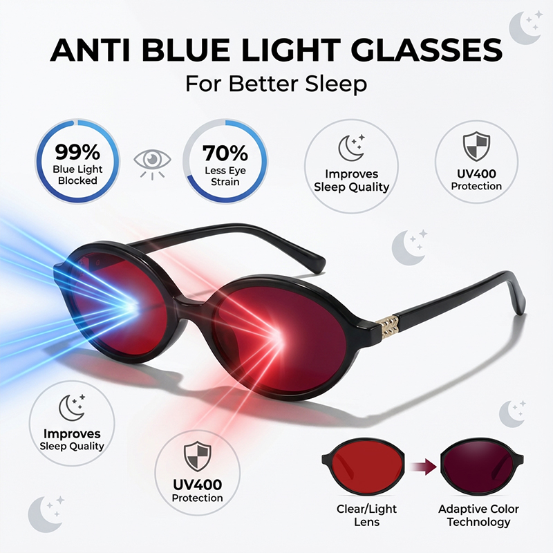 نظارات مضادة للضوء الأزرق للرج - مراجعة Men'S Fashion Glasses 2026 وسعره