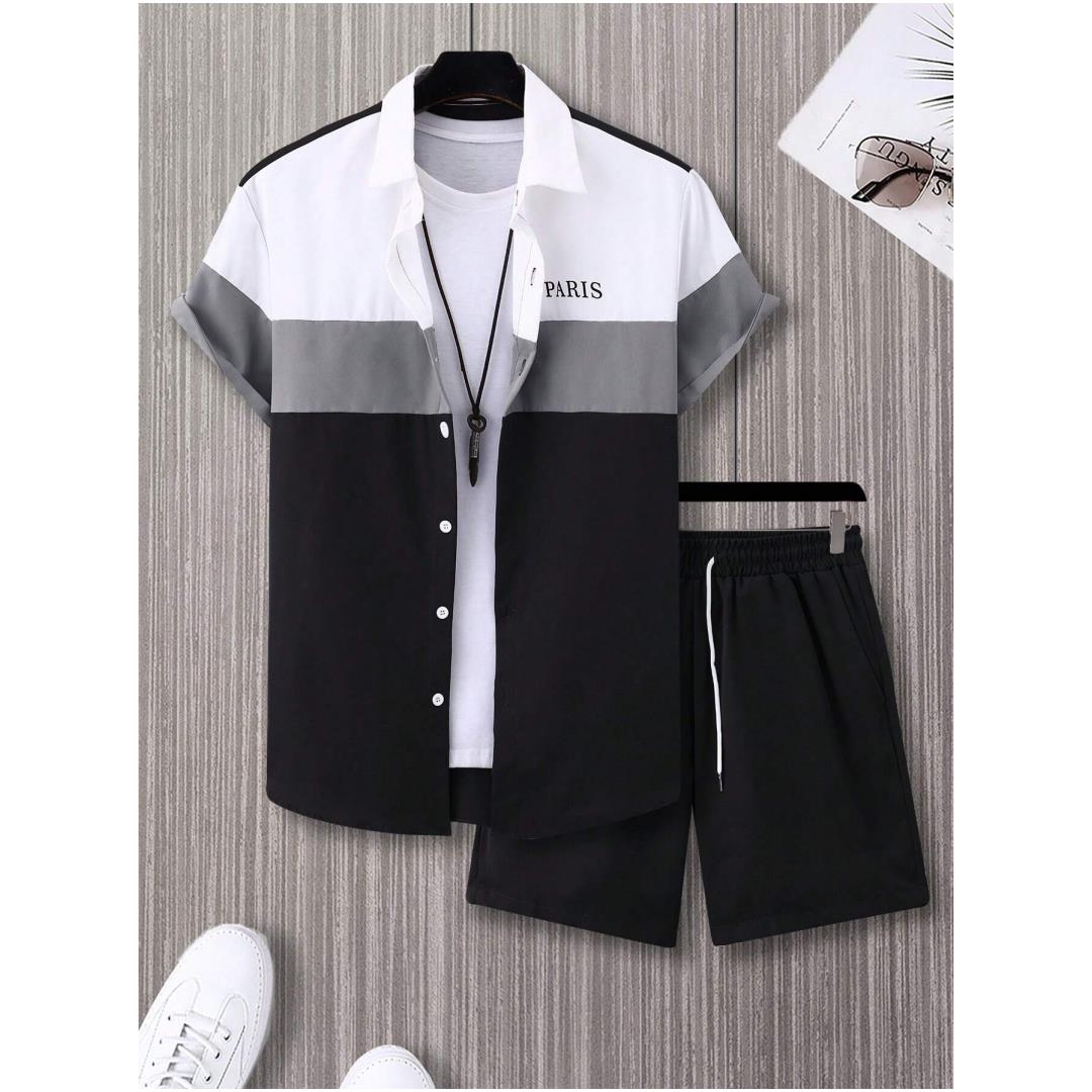 بدلة رجالية أنيقة زرقاء وبيضاء - مراجعة Men'S Fashion Course وسعره